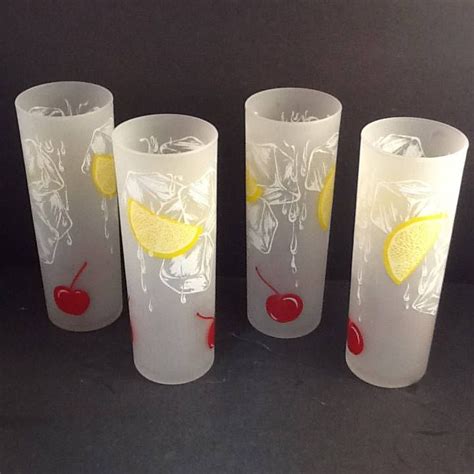 vintage tom collins glasses